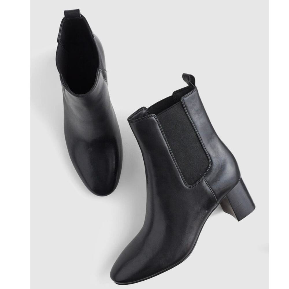 Madewell The Sylvia Chelsea Boot in Black Leather